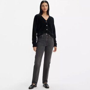 Levi's premium jeans 70s high slim straight in black